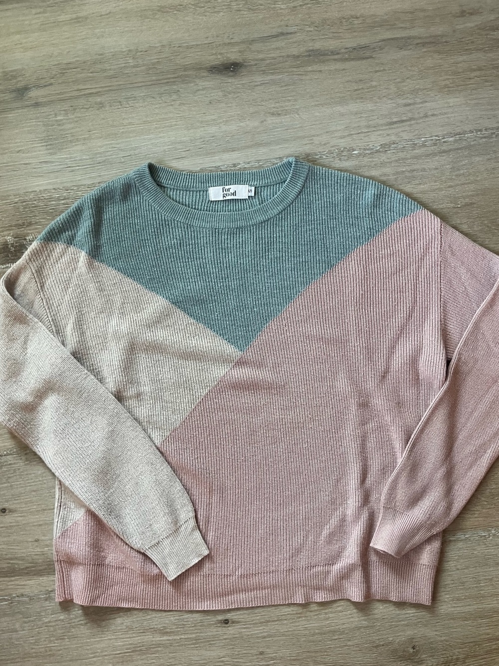 For Good Colorblock sweater